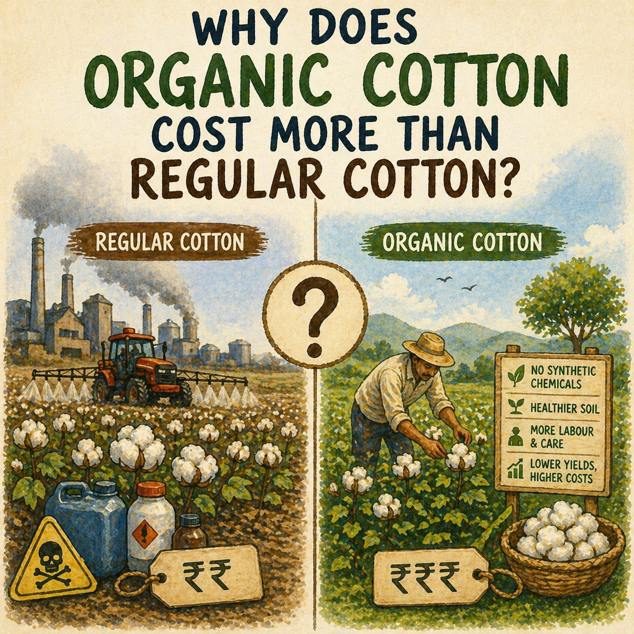 Why Does Organic Cotton Cost More Than Regular Cotton?