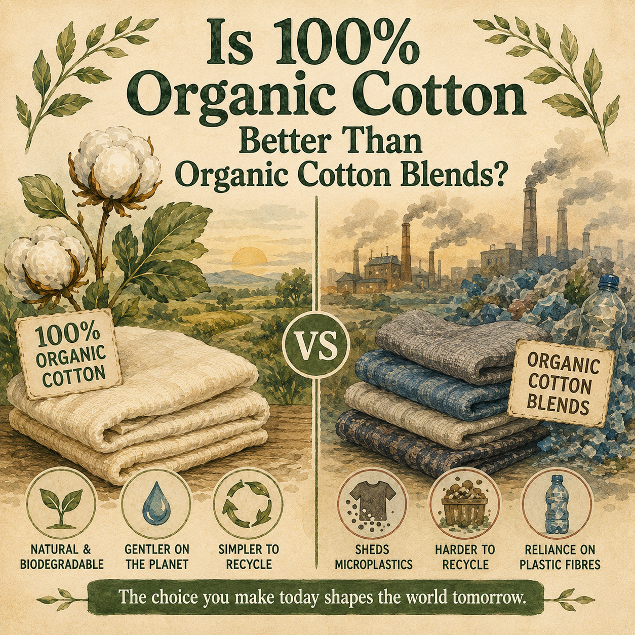 Is 100% Organic Cotton Better Than Organic Cotton Blends?