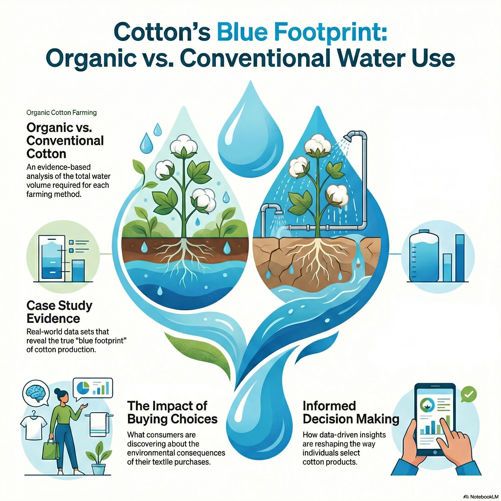 How Much Water is Used for Organic Cotton vs Conventional Cotton