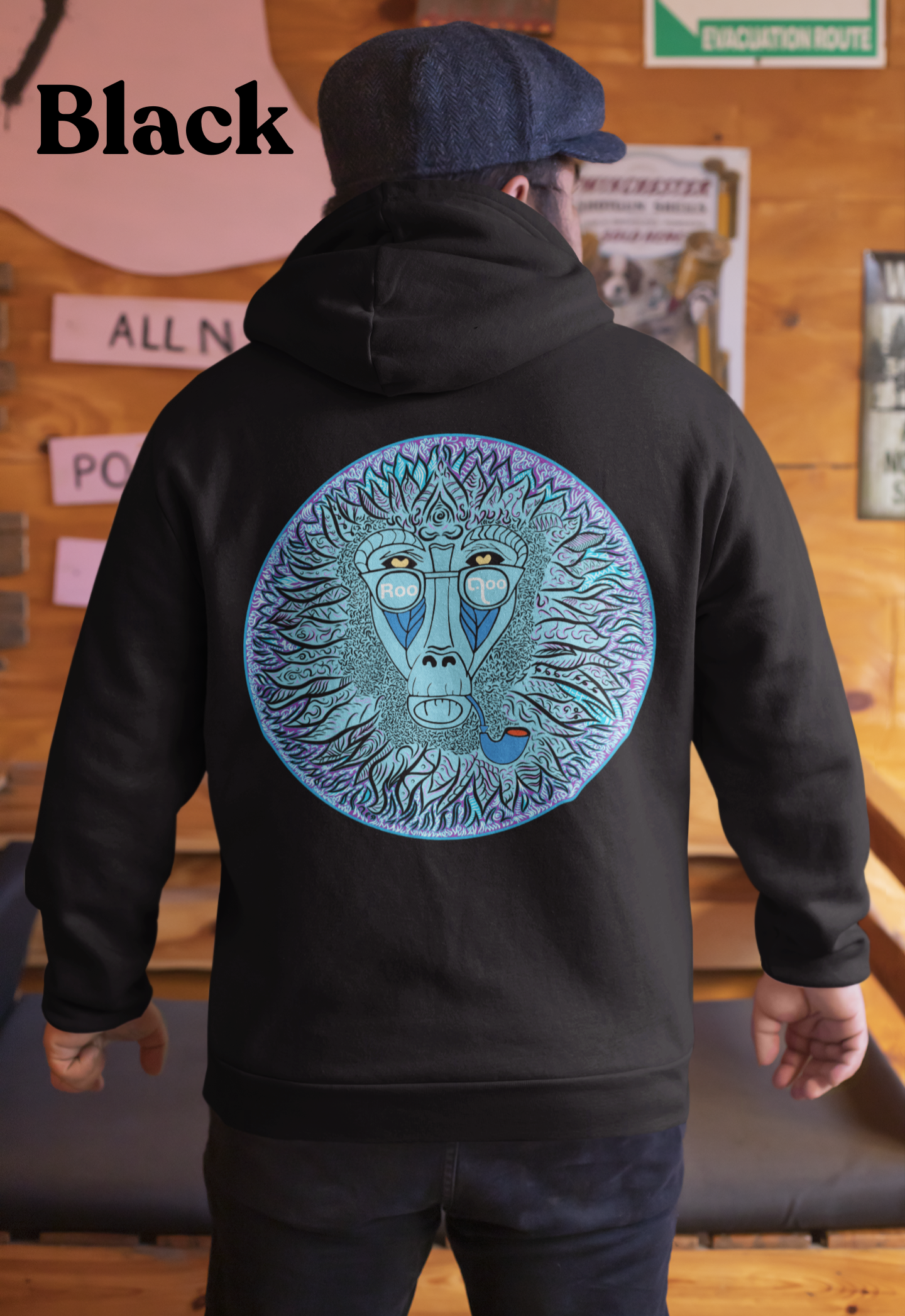 Mystic Monkey: Men's Hoodie