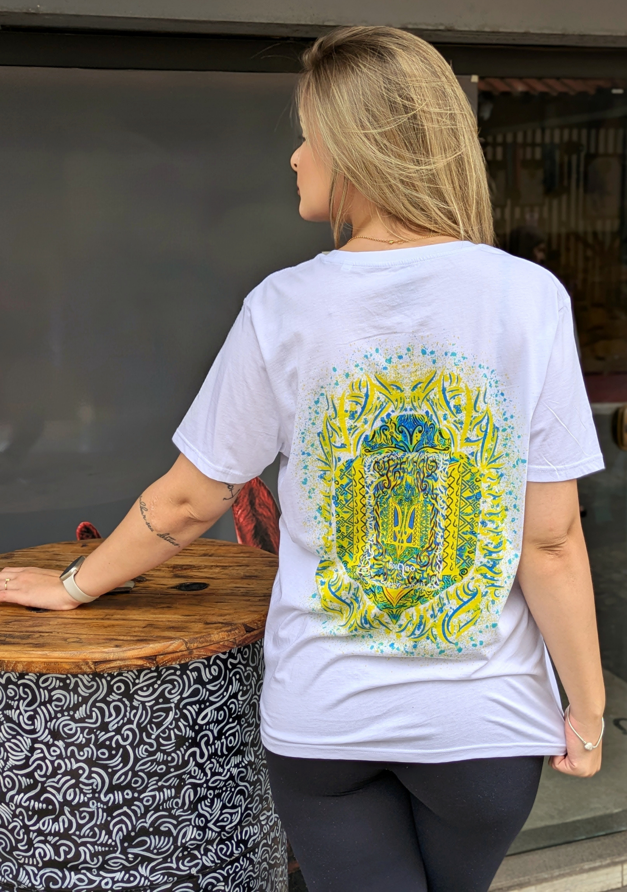 Ukraine: Women's White T Shirt