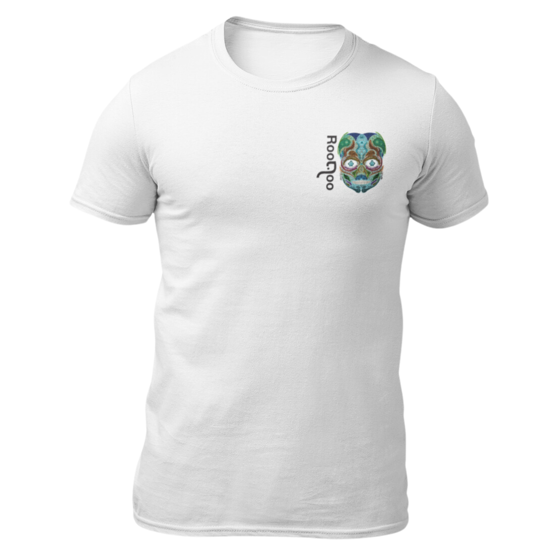Night Light: Men's White T Shirt
