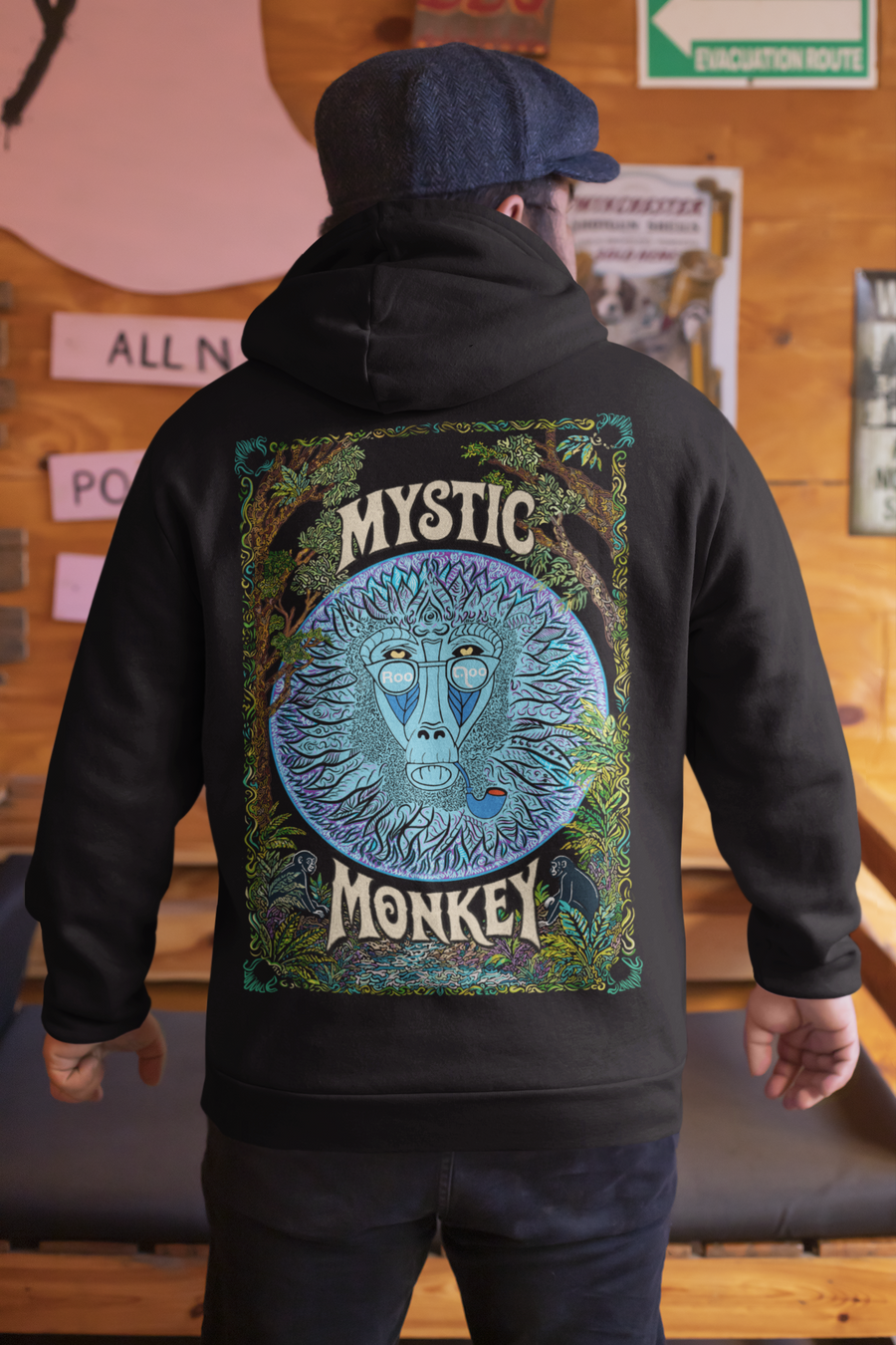 Mystic Monkey: Men's Hoodie
