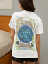 Mystic Monkey: Women's White T Shirt
