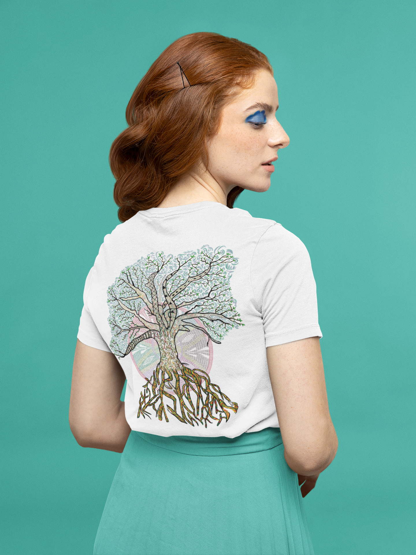 Rooti Roo: Women's White T Shirt