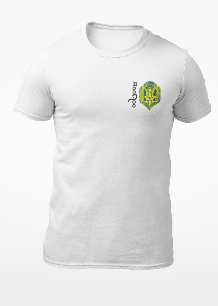 Ukraine: Men's White T Shirt