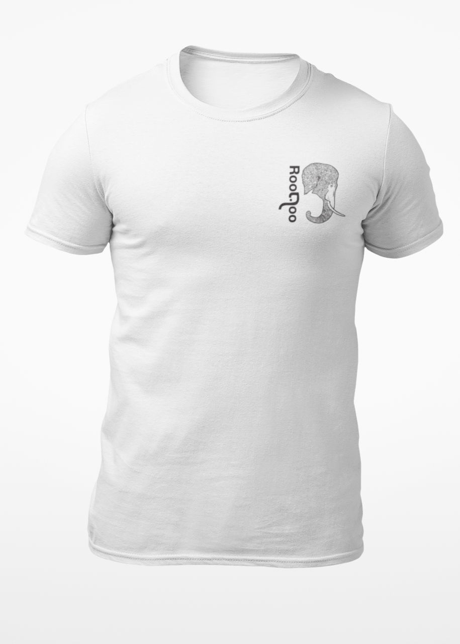 Wandering Giant: Men's White T Shirt