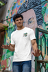 Night Light: Men's White T Shirt