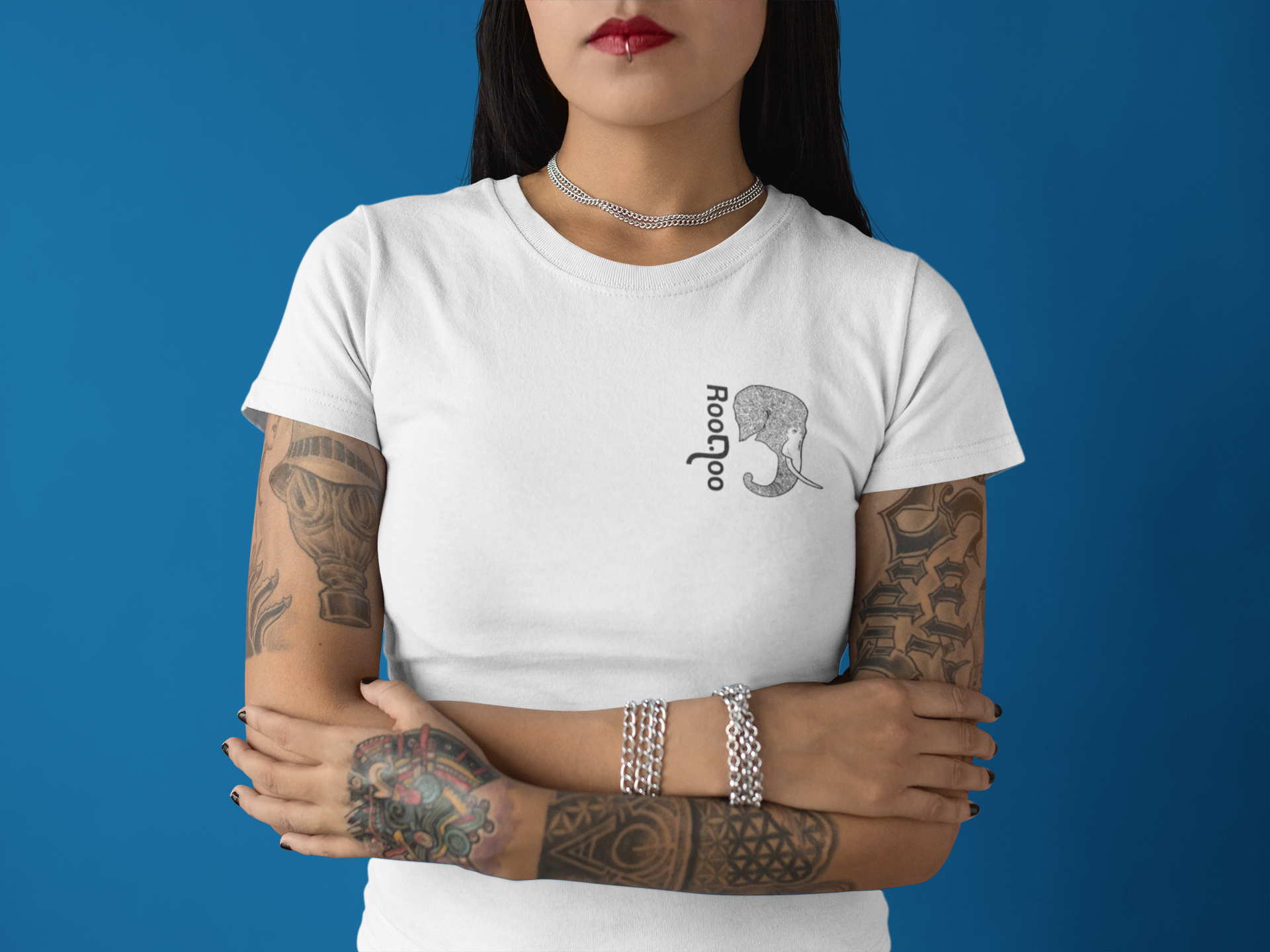 Wandering Giant: Women's White Tee