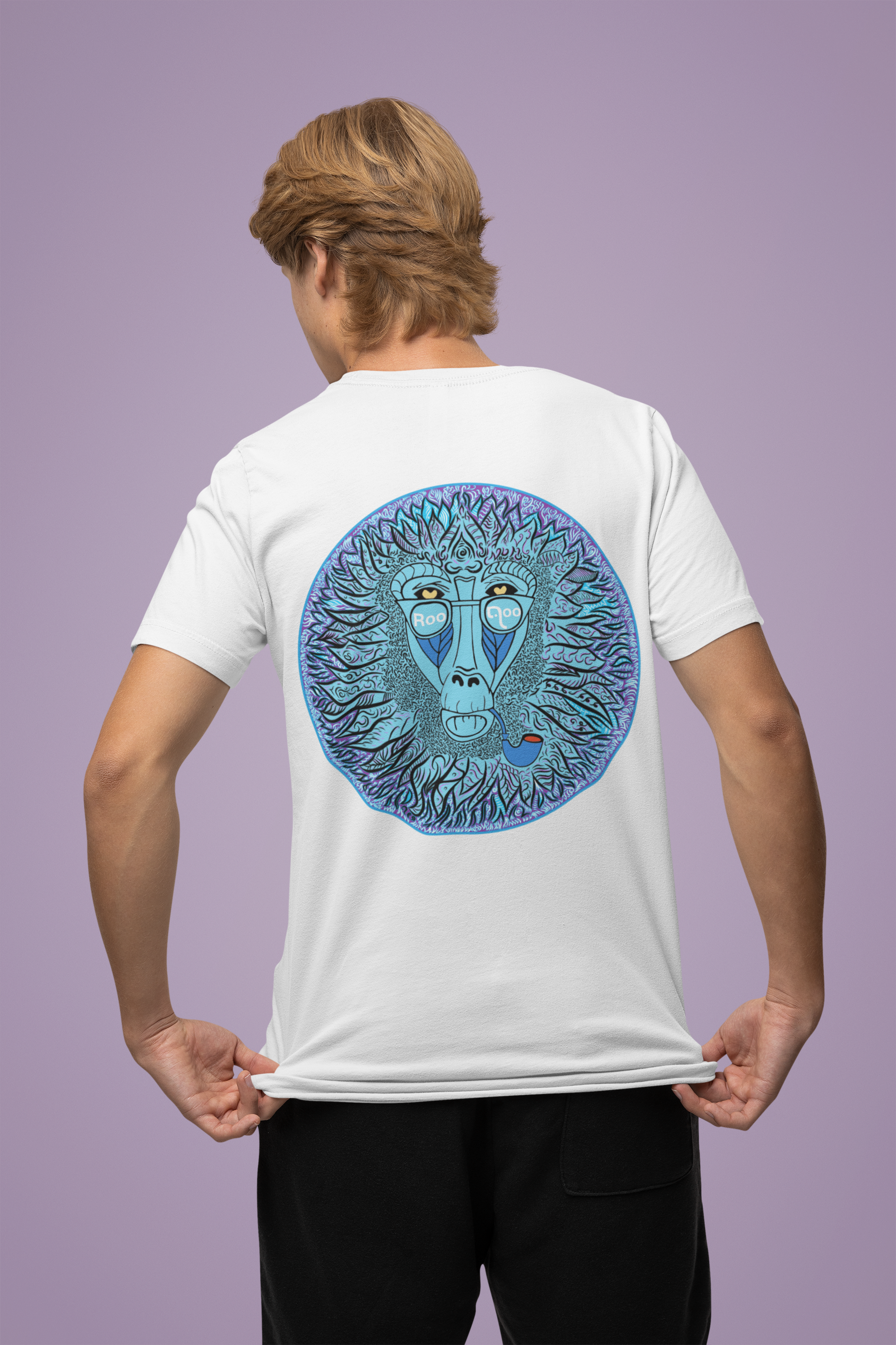 Mystic Monkey: Men's White Tee