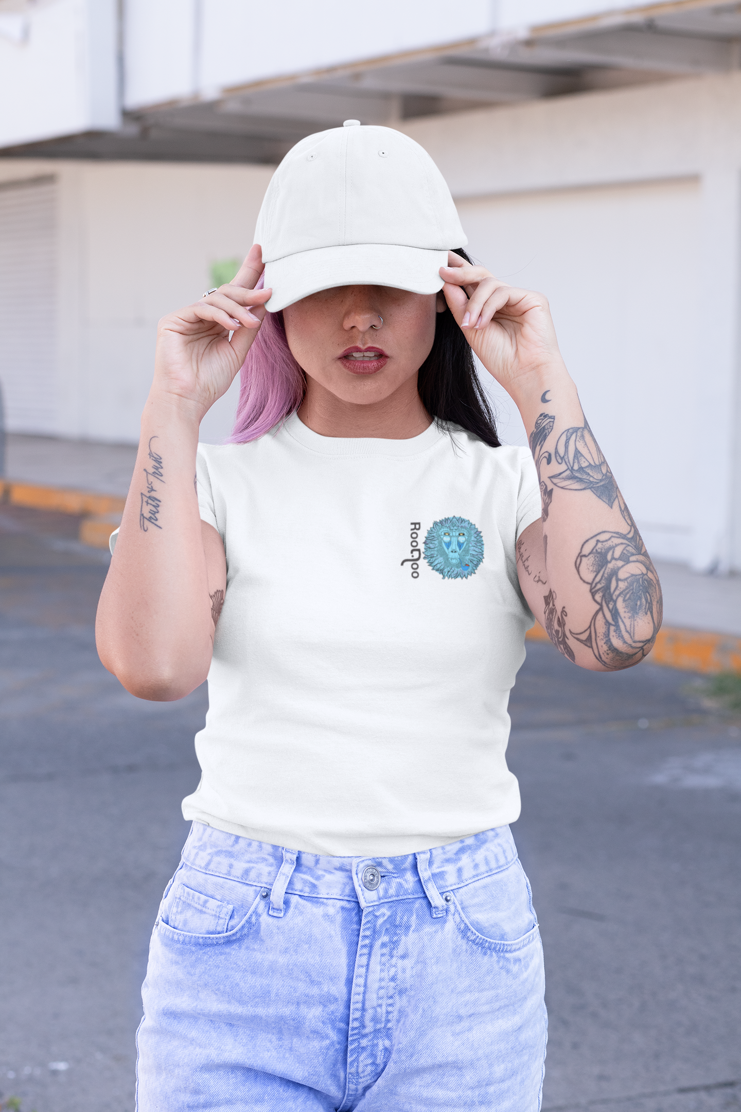 Mystic Monkey: Women's White Tee