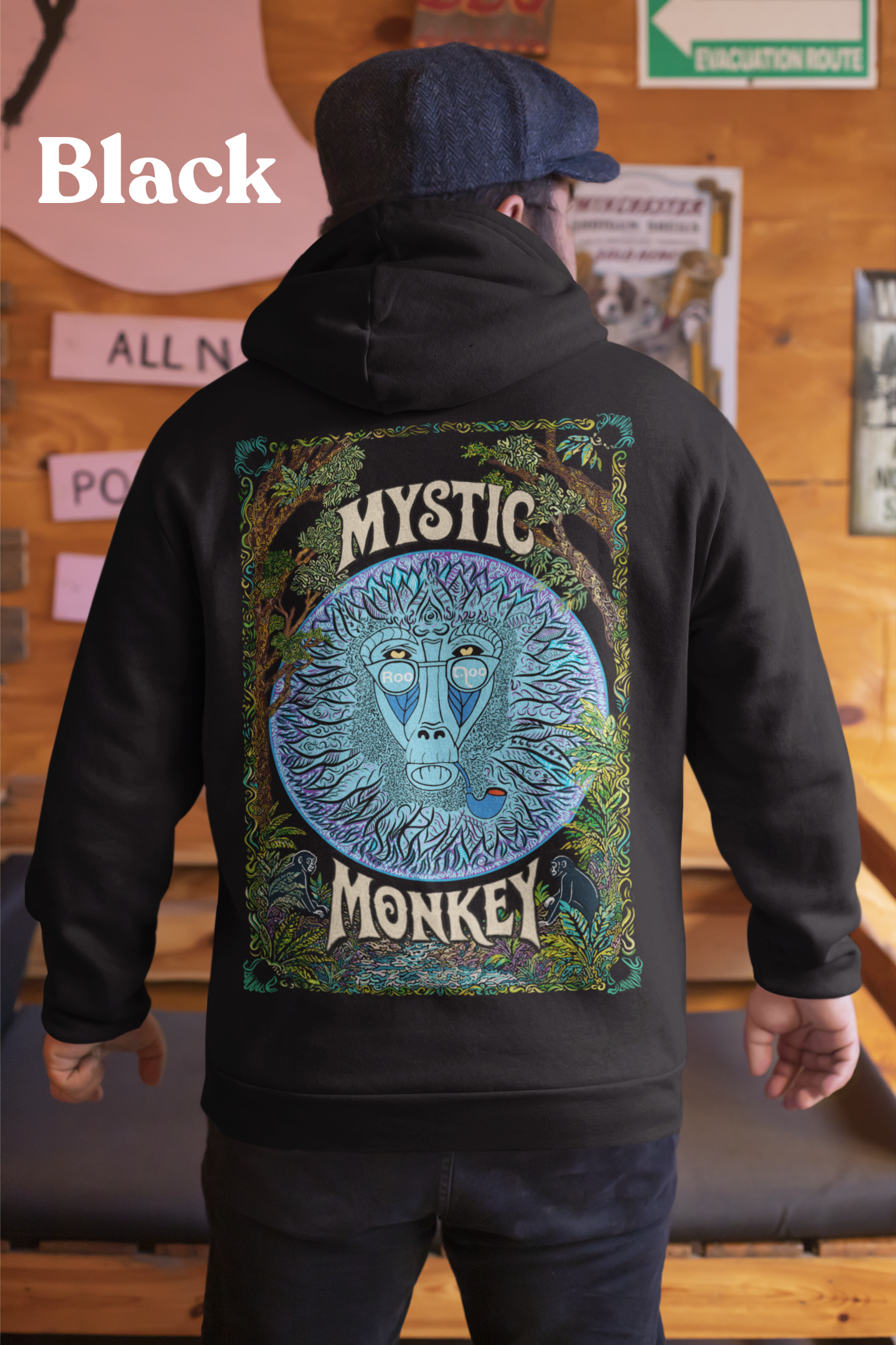 Mystic Monkey: Men's Hoodie